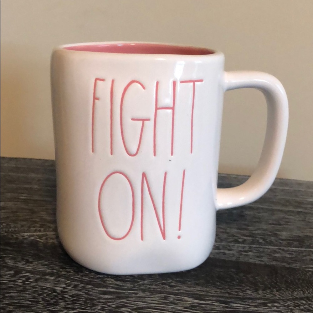 Very Rare Rae Dunn FIGHT ON! mug